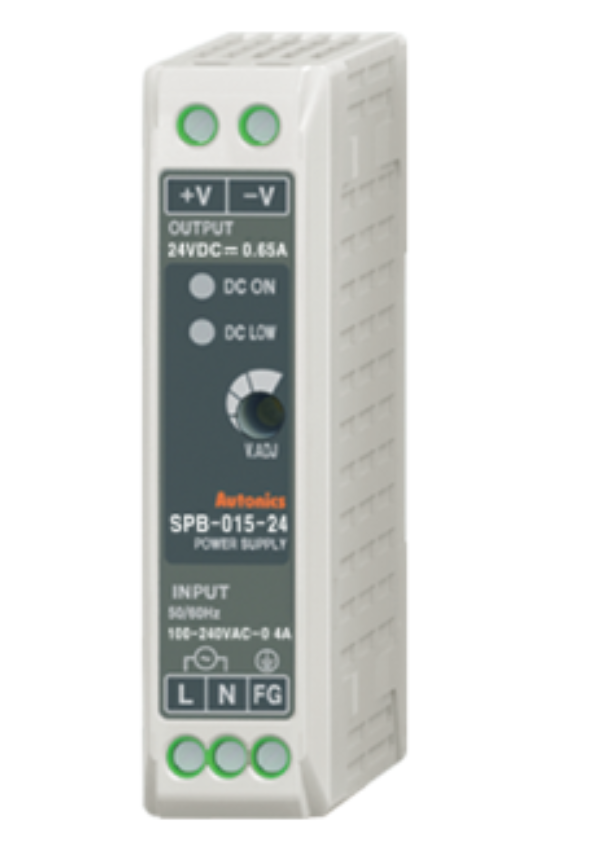 SPB-015-12 POWER SUPPLY, DIN RAIL MOUNTING, SWITCHING<BR>12 VDC OUTPUT, 15 WATTS, 1.25 AMP 100-240 VAC INPUT